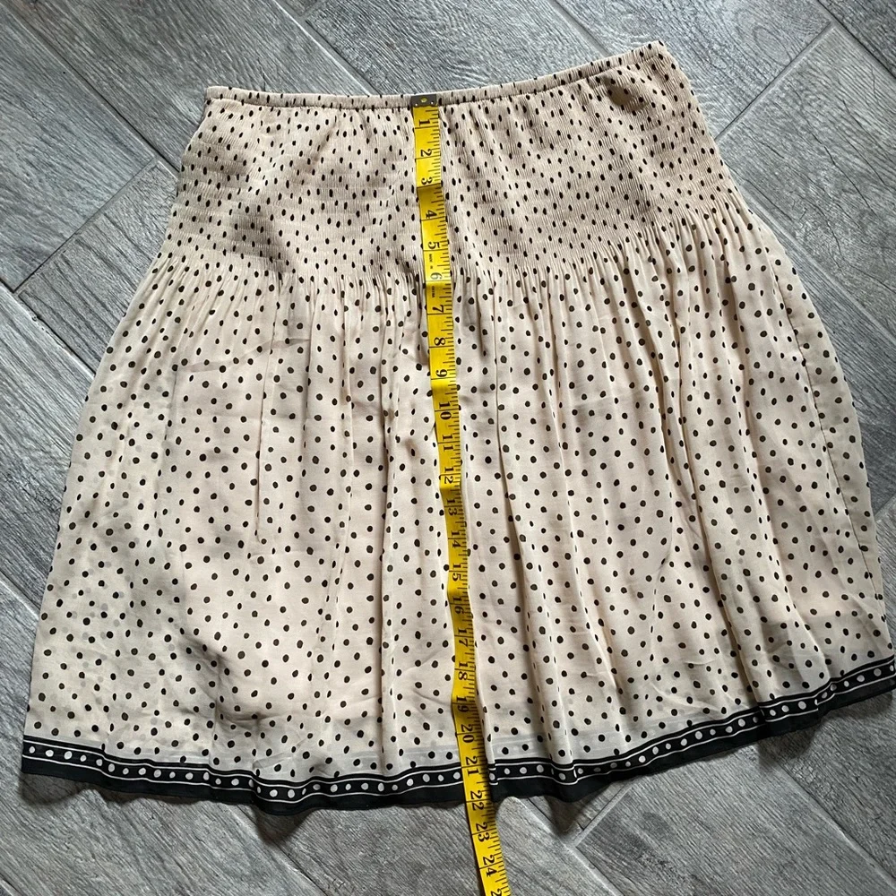 Max Studio skirt. Light Pink with black polka dots. Size Medium. - Picture 4 of 4